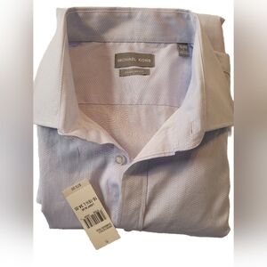 Michael Kors Men's Light Blue Dress Shirt Sz L